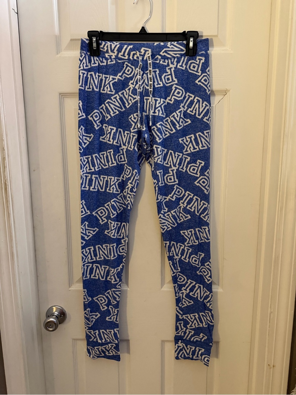 PINK Victoria's Secret Blue Logo Lounge Leggings
